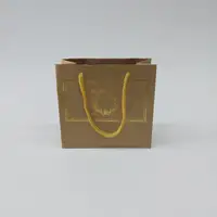 18x15x7 Altın Yaldızlı Kraft Karton Çanta - Görsel 1