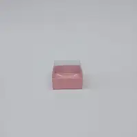 7x7x4 Pembe Altı Kartonlu Asetat Kutu - Görsel 1