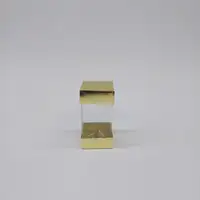 5.5x5.5x11 Altın Alt Üst Kartonlu Asetat Kutu - Görsel 1