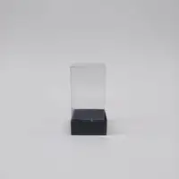 5.5x5.5x11 Siyah Altı Kartonlu Asetat Kutu - Görsel 1