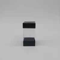 5.5x5.5x11 Siyah Alt Üst Kartonlu Asetat Kutu - Görsel 1
