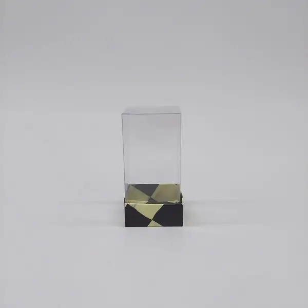 5.5x5.5x11 Dama Altı Kartonlu Asetat Kutu