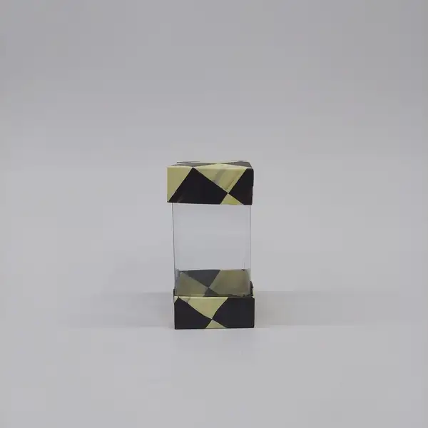 5.5x5.5x11  Dama Alt Üst Kartonlu Asetat Kutu