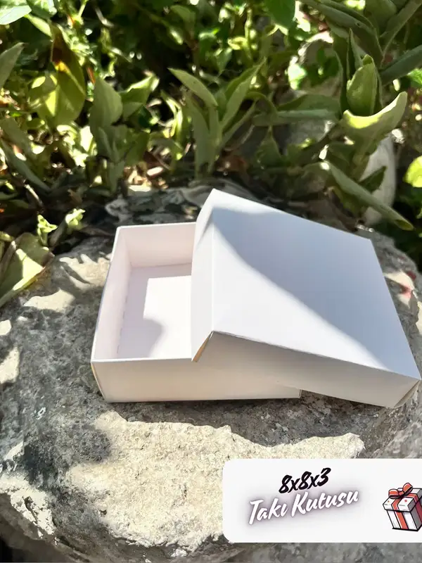 8x8x3 Komple beyaz Kutu (süngersiz)